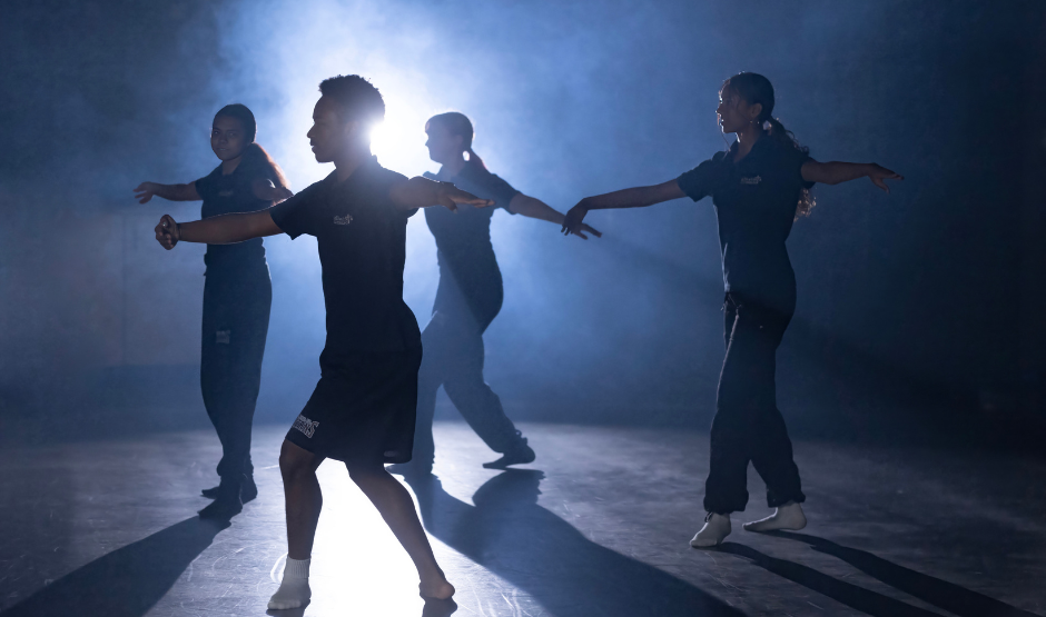 Students dancing