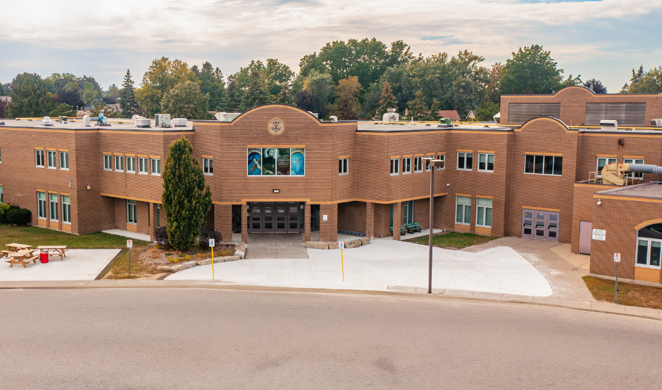 Exterior of school