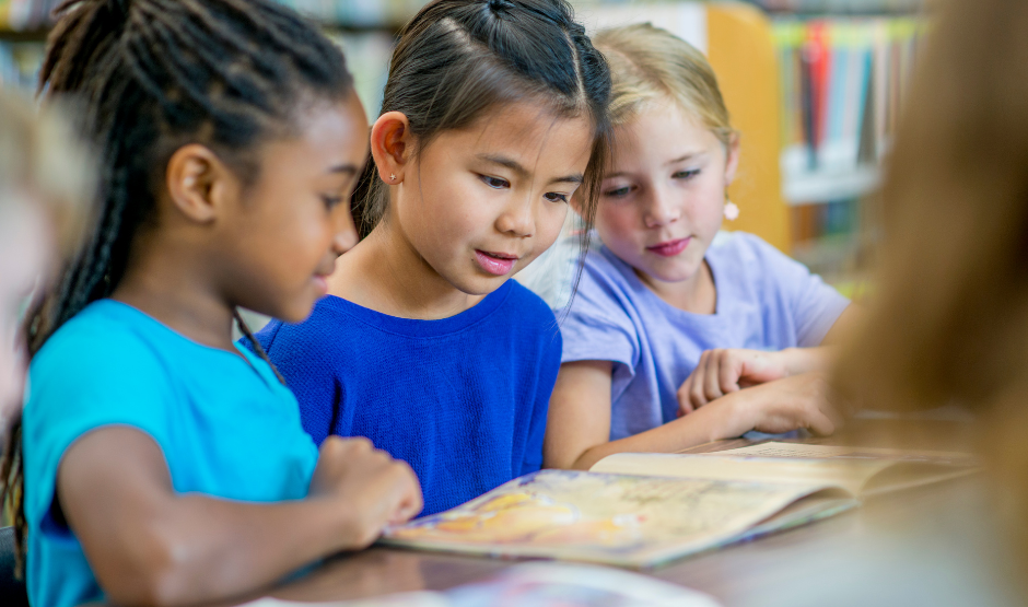 Students reading